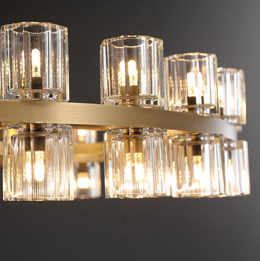 Arcachon Crystal Round Chandelier 42"（customized size）