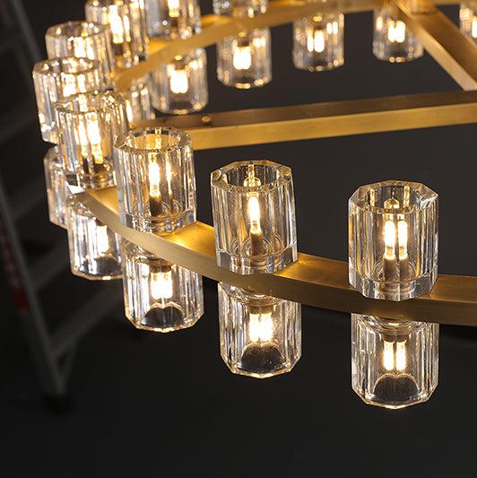 Arcachon Crystal Round Chandelier 42"（customized size）