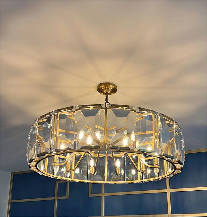 Harlow Multicurve Crystal Round Chandelier
