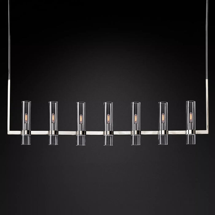 Ravelle Glass Linear Chandelier 50"(customized)