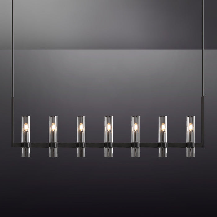 Ravelle Glass Linear Chandelier 50"(customized)