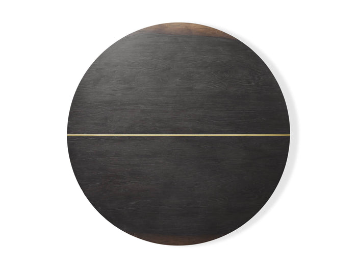 Mihaela Oak Round Dining Table 54" 60" 70"