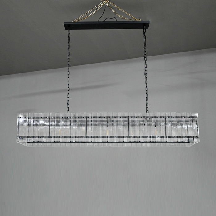 Marcus  Rectangle Chandelier 54"