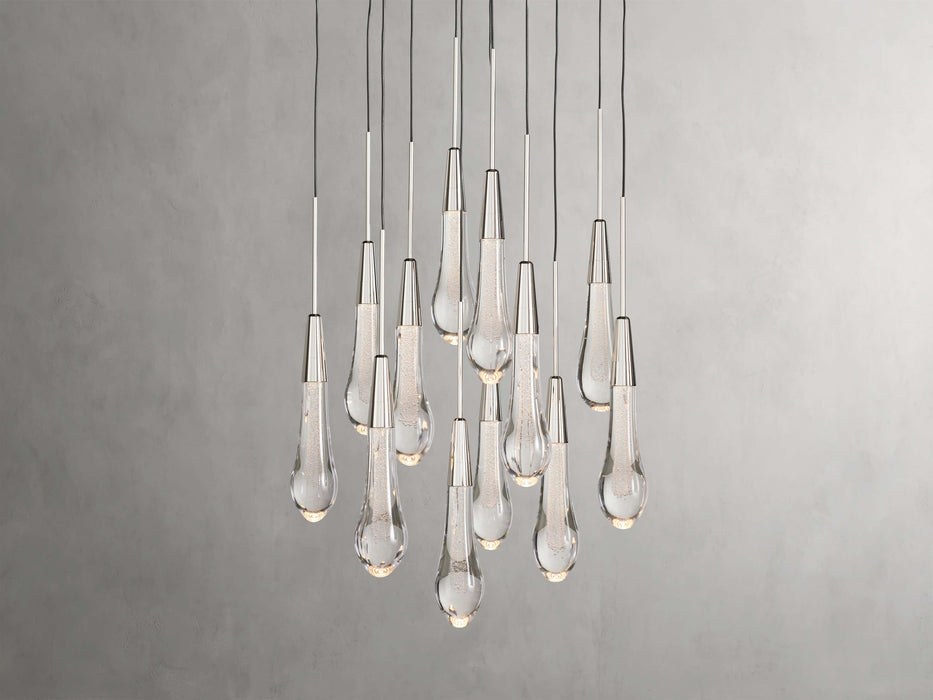 Solitaire Round Chandelier 17" 24" 36“ 58“