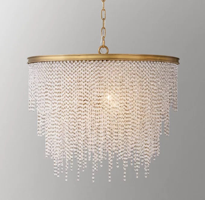 ATHENA CRYSTAL LARGE PENDANT 28”D