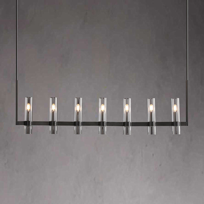 Ravelle Glass Linear Chandelier 50"(customized)