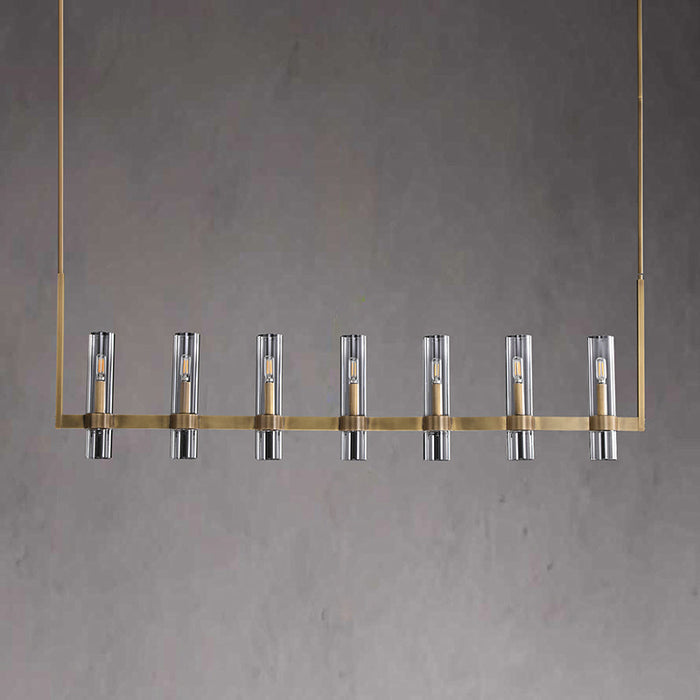 Ravelle Glass Linear Chandelier 50"(customized)