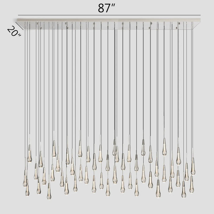 Solitaire Linear Chandelier 64"(customized)