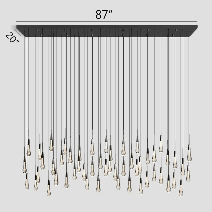 Solitaire Linear Chandelier 64"(customized)