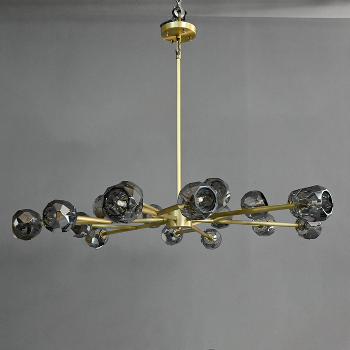 Bille De Crystal Ball Round Chandelier 60"