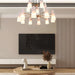 2-Tier White Porcelain Round Chandelier