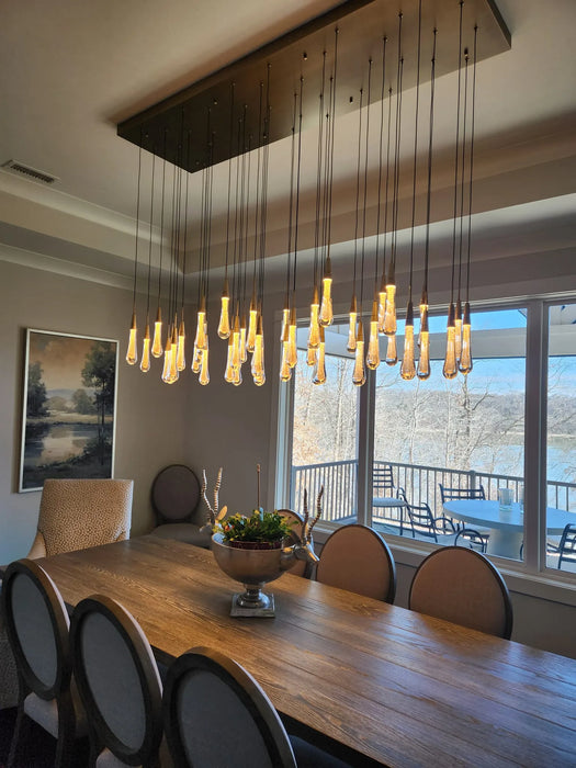 Solitaire Linear Chandelier 64"(customized)