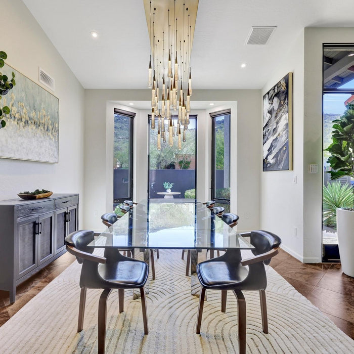 Solitaire Linear Chandelier 64"(customized)