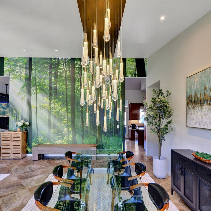 Solitaire Linear Chandelier 64"(customized)