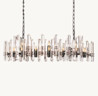 Bonnington Rectangular chandelier  54” 72"