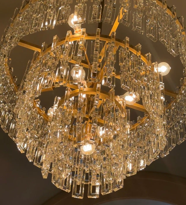Marignan Tier K9 Crystal Round Chandelier