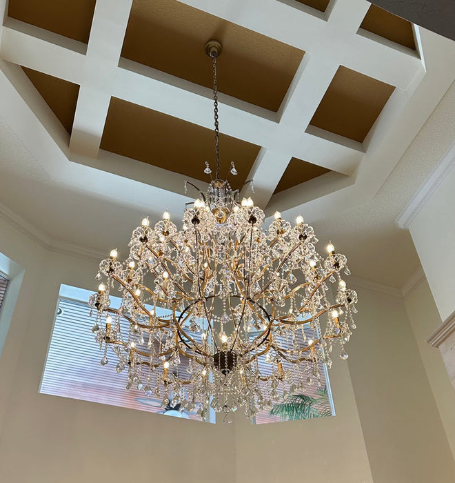 Empire Maria Theresa Crystal Chandelier （clear crystal replacements)