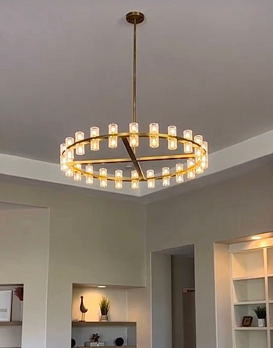 Arcachon Crystal Round Chandelier 42"（customized size）