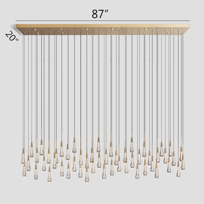 Solitaire Linear Chandelier 64"(customized)