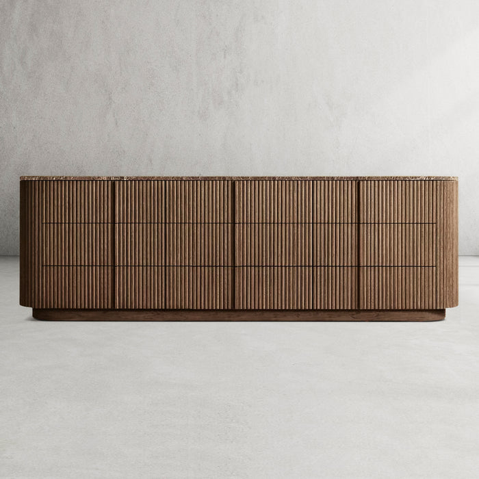 Mulholland Modern Stone 9-Drawer Dresser