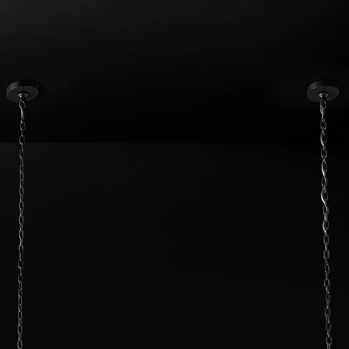 Emile Industrial Wind Rectangular Chandelier 54"