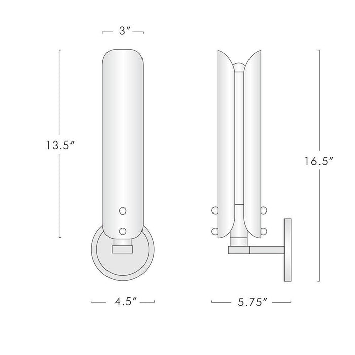 Debora Wall Sconce 16.5" H