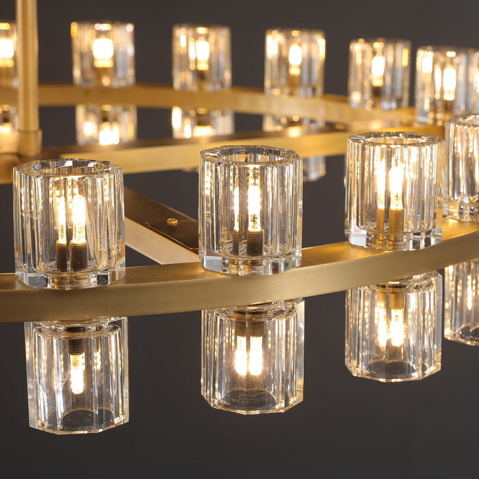 Arcachon Crystal Round Chandelier 42"（customized size）