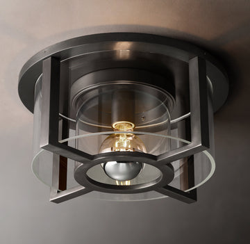 Petros Round Flushmount 14"D